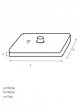 Fillable Parasol Base Weight, 9kg, Black